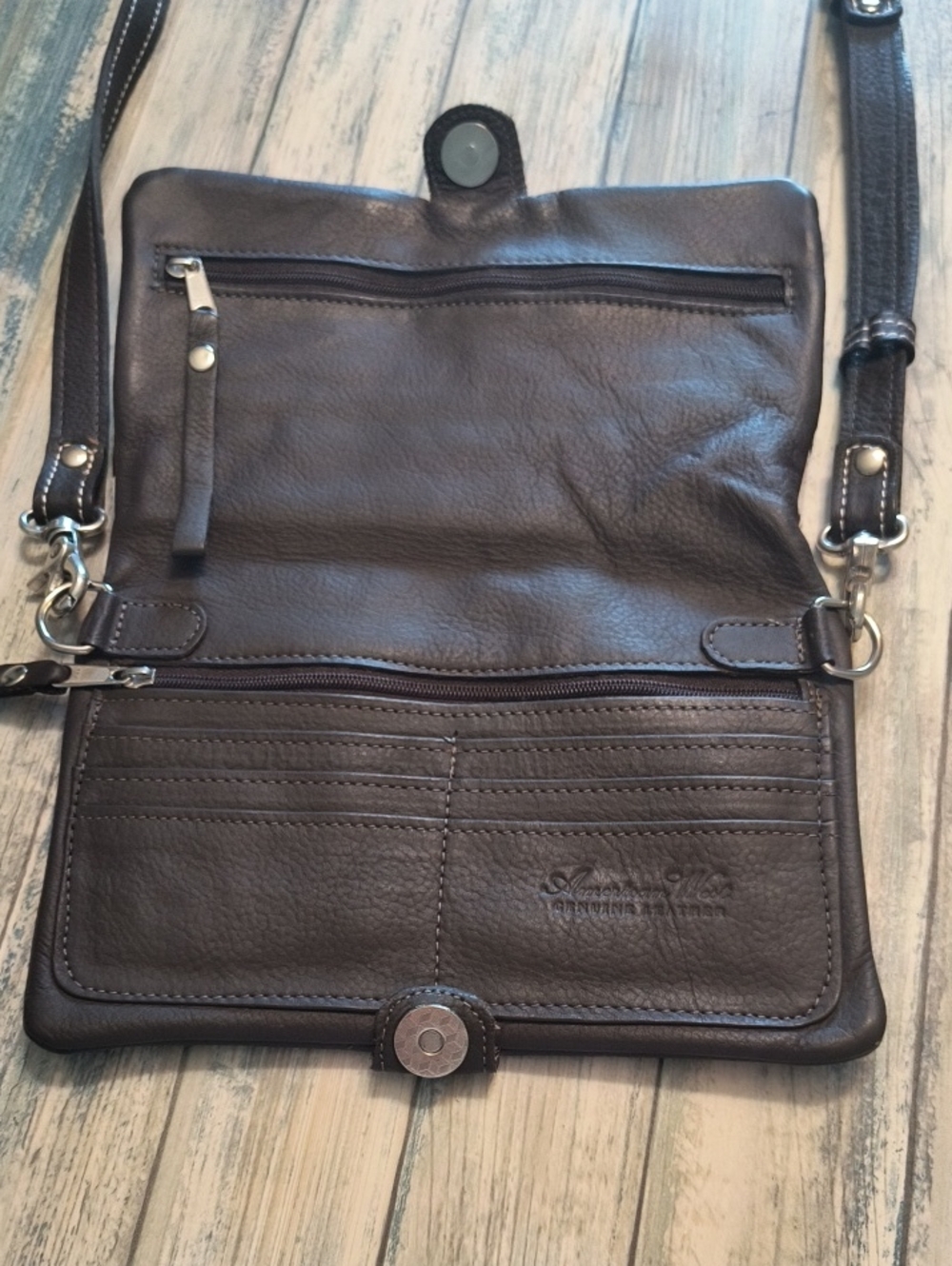American West Cowhide Crossbody Bag - Picture 2 of 7